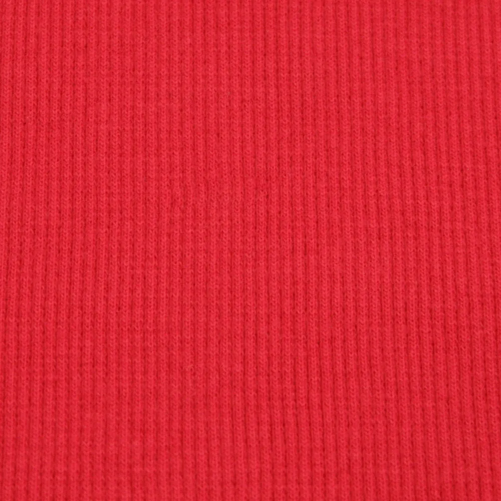 2 x 2 Rib Tubular Knit - Red