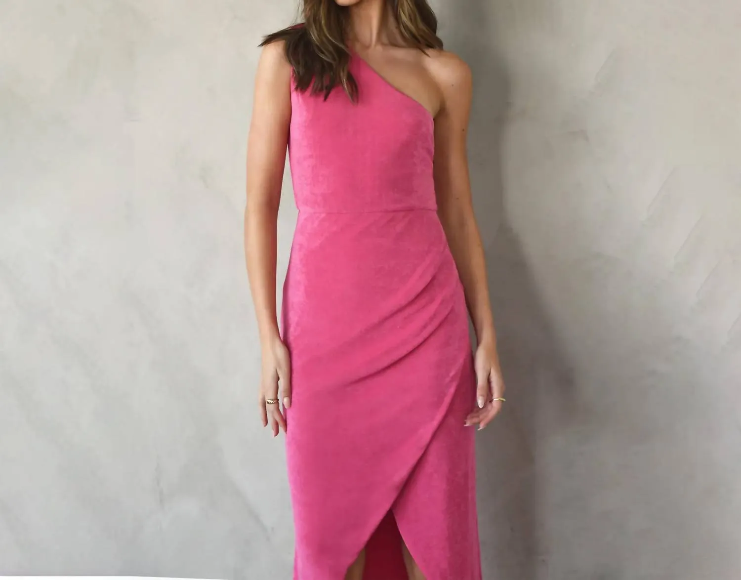 Adelyn Rae - Nelly One Shoulder Knit Dress