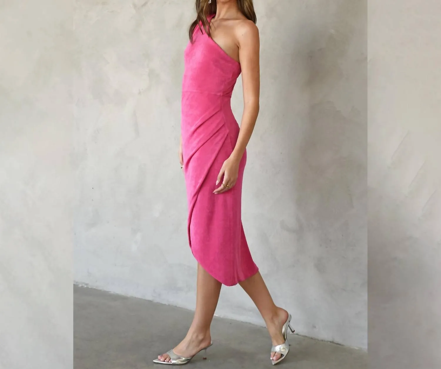 Adelyn Rae - Nelly One Shoulder Knit Dress
