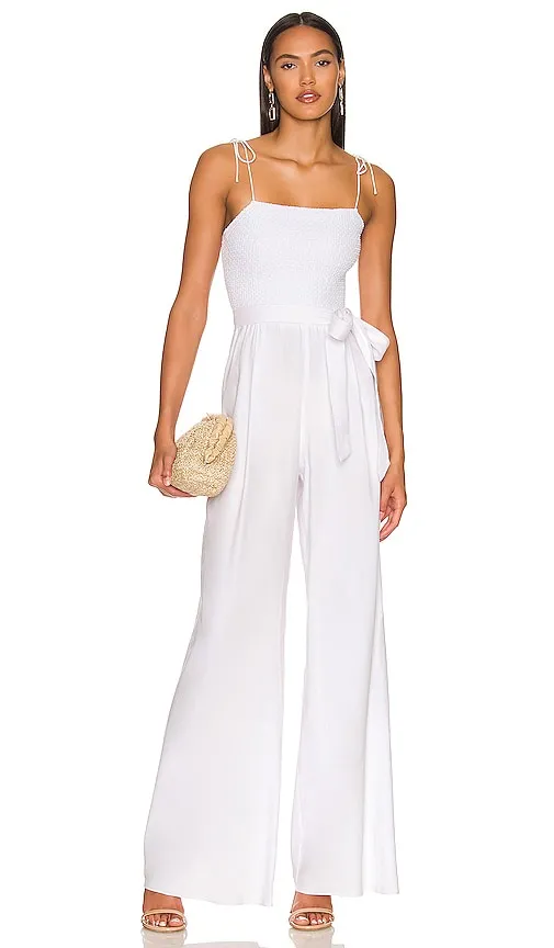 Alice   Olivia Bebe Jumpsuit in White