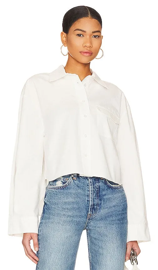 ANINE BING Travis Shirt in White