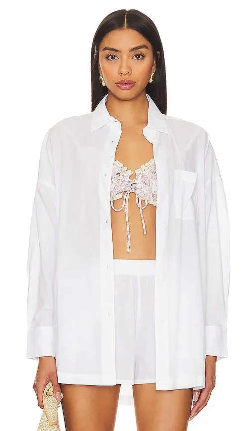 BEACH RIOT Alexa Top in White