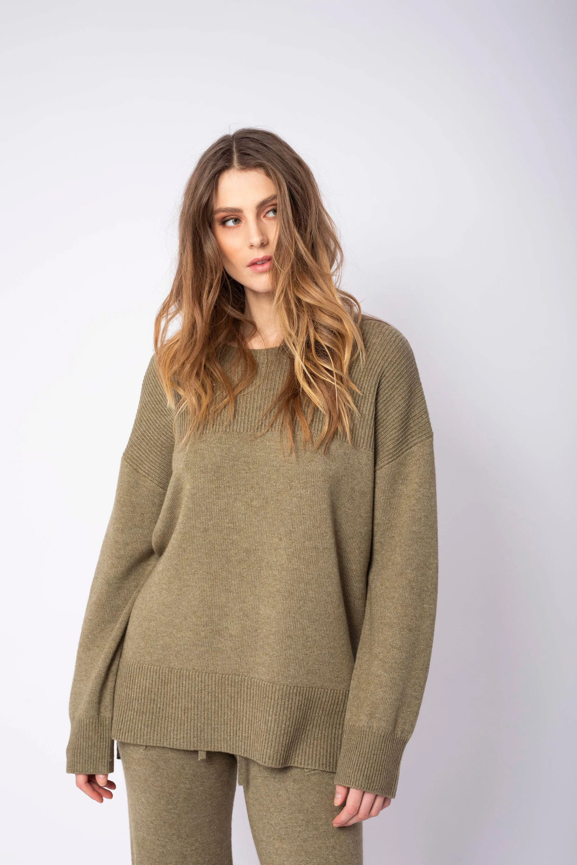 Butterfly Knit - Olive Melange