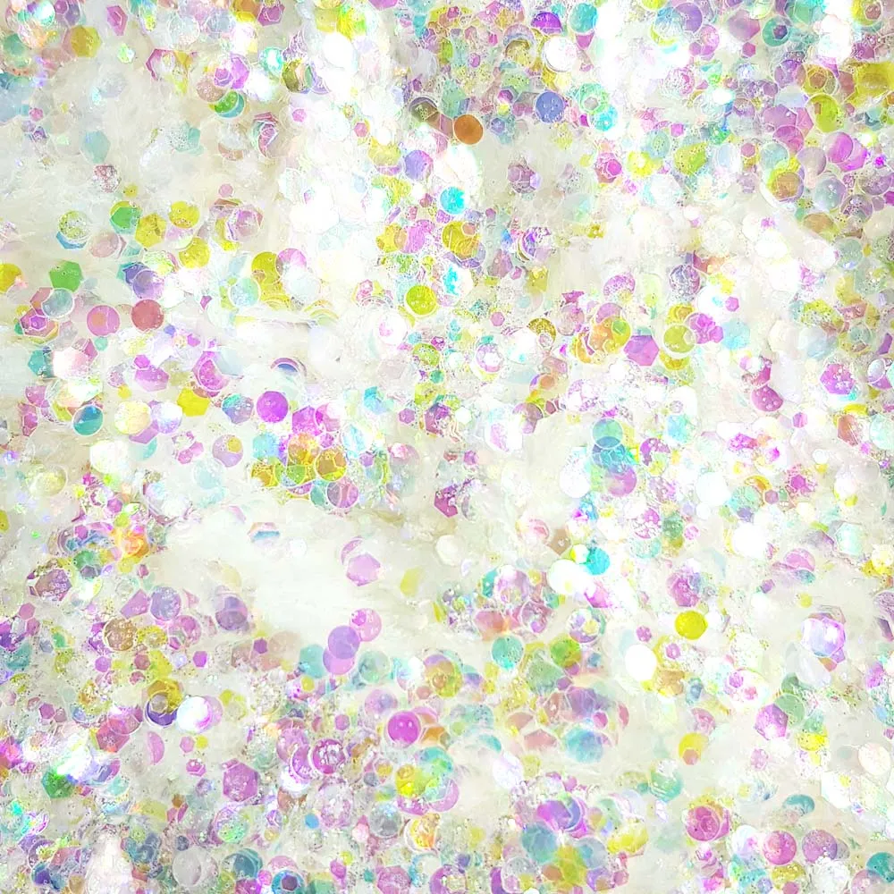 Clear Festival Glitter (Iridescent Chunky Glitter Mix) - Disco Pearl