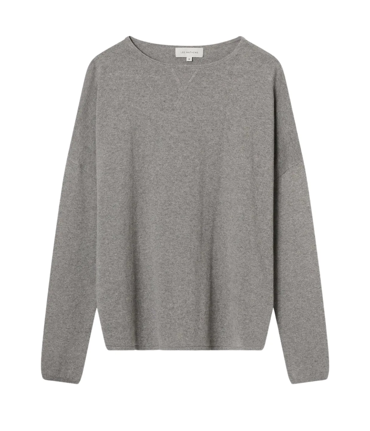 Cotton Cashmere Long Sleeve Knit in Uniform