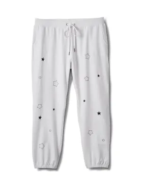 Embroidered Star Knit Pant