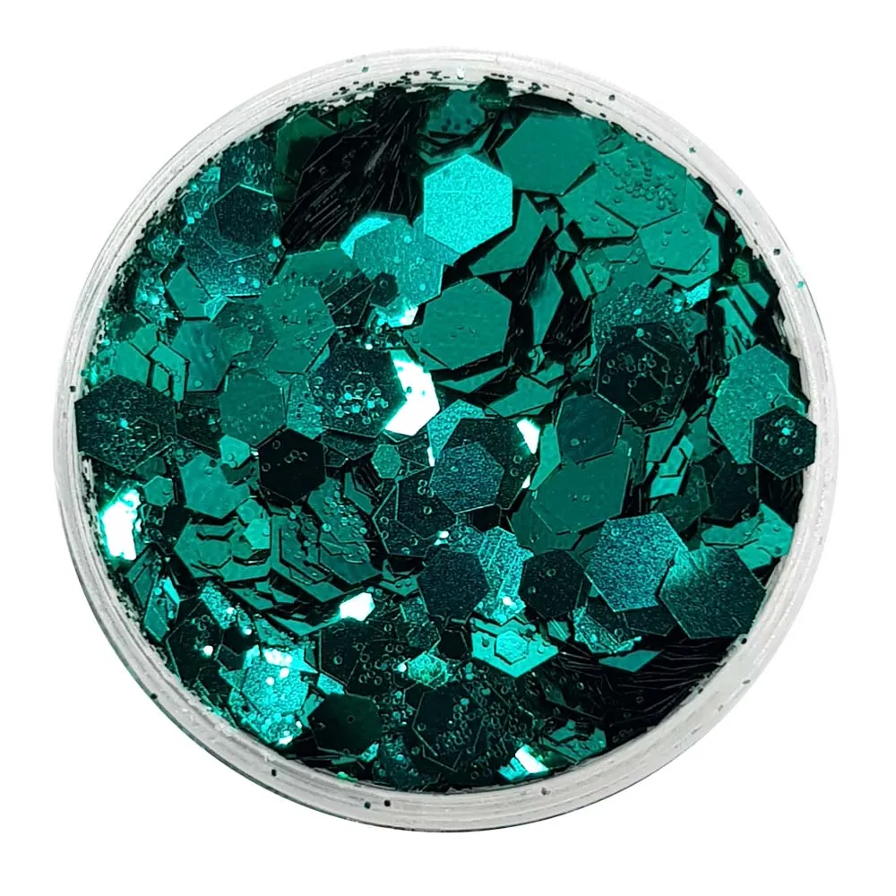 Emerald Green Festival Glitter (Metallic Chunky Glitter Mix) - Babes In The Wood