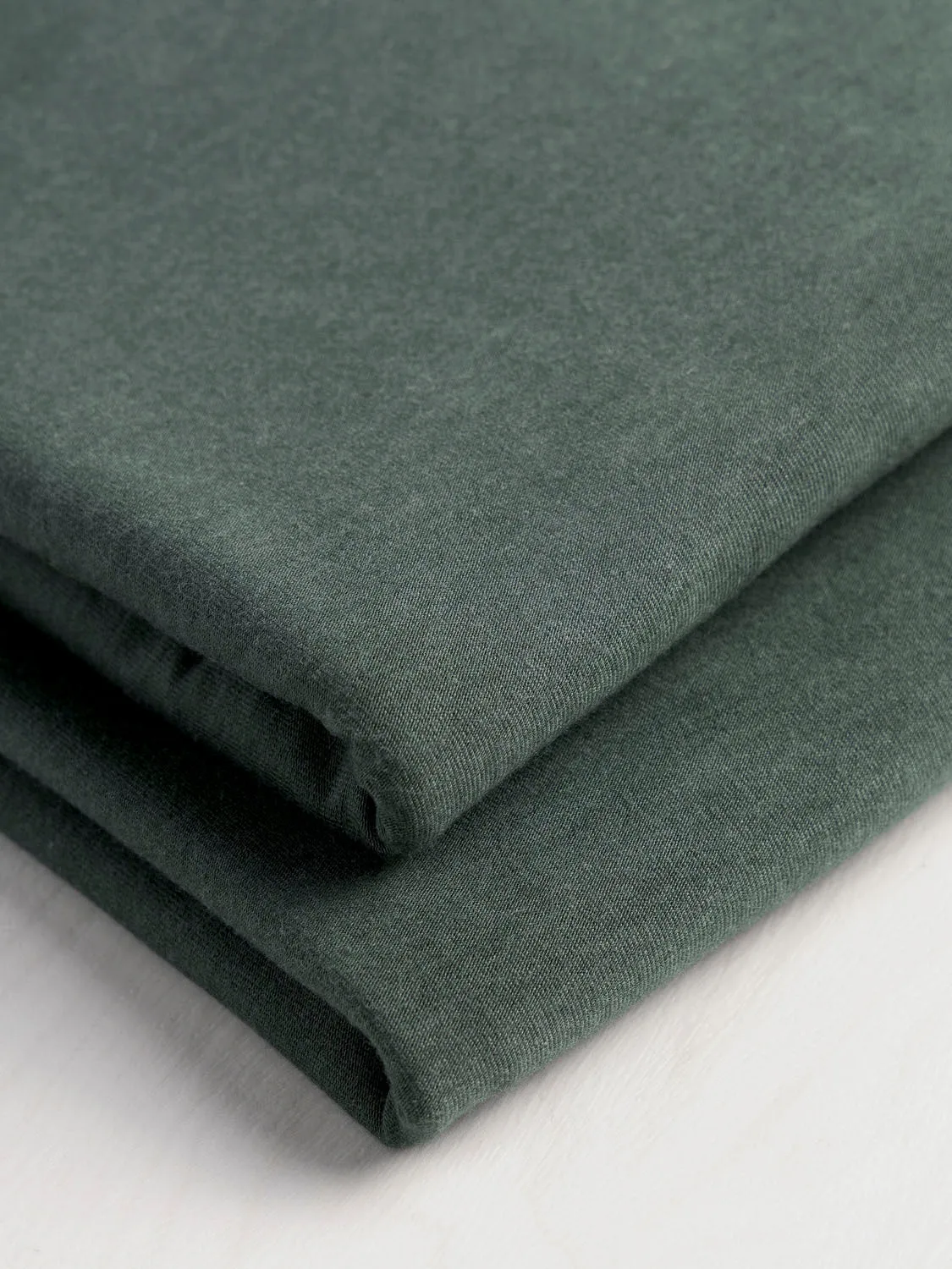 Organic Cotton   Tencel Stretch Knit Jersey - Pine Green