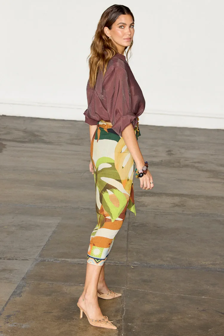 Palm Leaf Jaspre Skirt