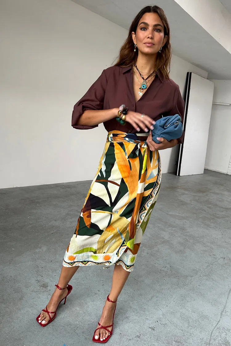 Palm Leaf Jaspre Skirt