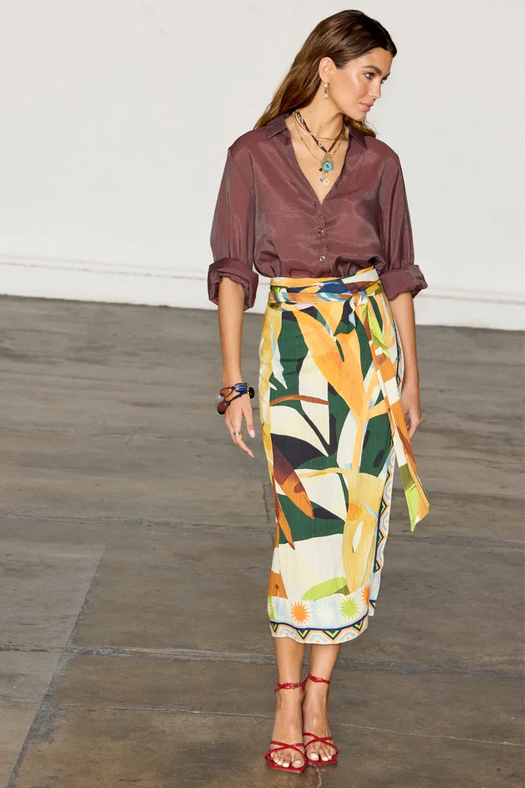 Palm Leaf Jaspre Skirt