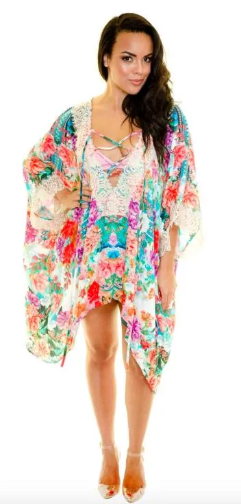 Pre-Order Boho Floral Swim Cover-up