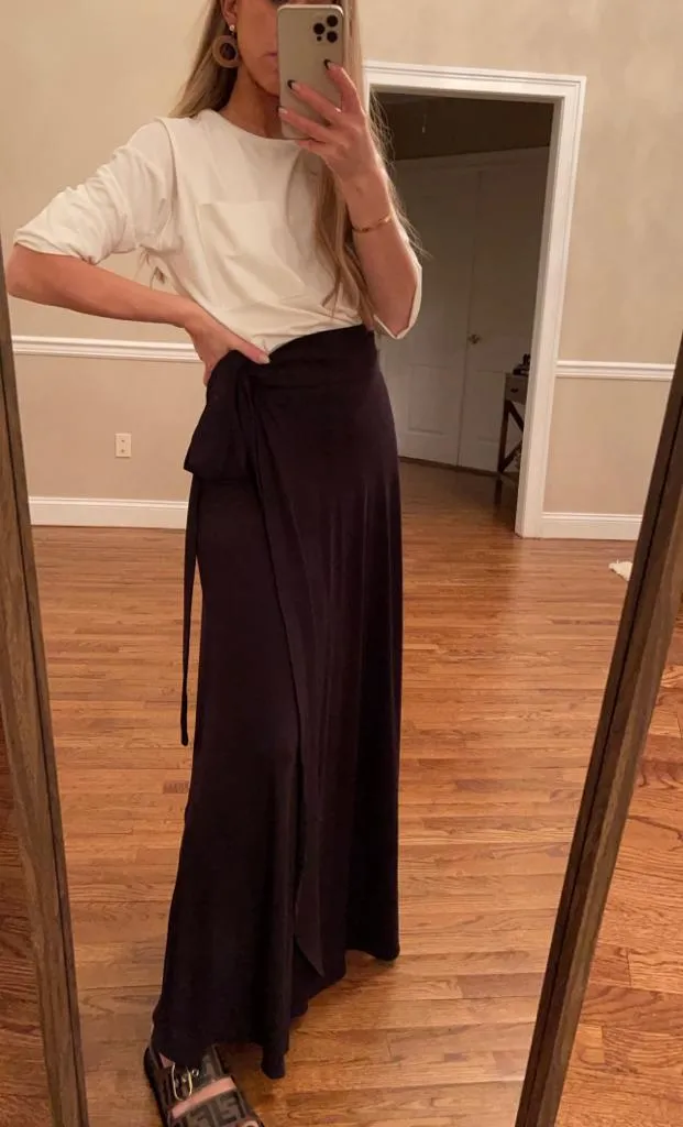 Third By Cee Jersey Wrap Skirt