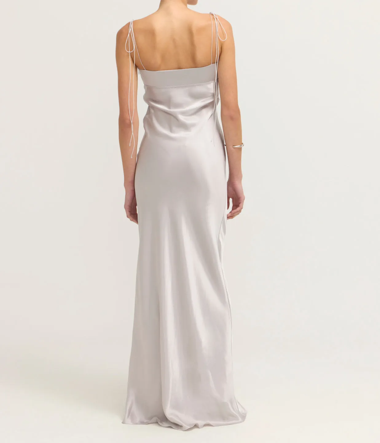 Tulip Maxi Dress in Silver